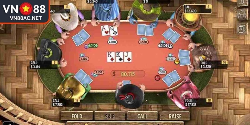 Poker VN88 Trải Nghiệm Tại Sân Chơi Xì Tố Trực Tuyến Hàng Đầu 2 Flop vòng cược Poker VN88 thứ hai