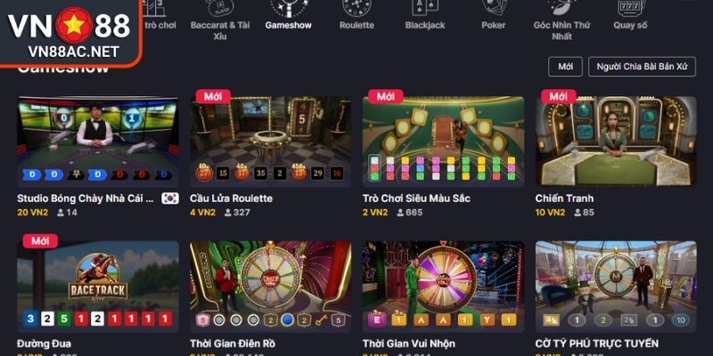 Ưu điểm của sảnh Evolution VN88